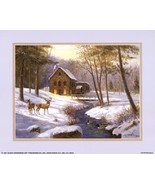 DEER AT STONE MILL ART PRINT 8 X10 BY MARIANNE CAROSELLI - $108.01 MXN