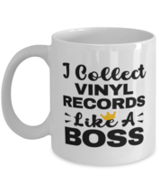 Vinyl Records Collector Coffee Mug - I Collect Like A Boss - 11 oz Funny Tea  - £11.95 GBP