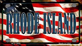 Rhode Island US Flag Novelty Mini Metal License Plate Tag - £11.95 GBP
