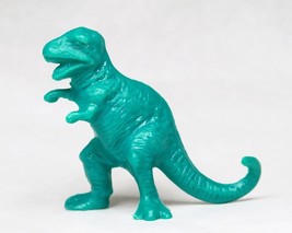Joy Toy Tyrannosaurus Rex Teal Dino Figure Vintage 1980s Ajax Tootsie Toy 04293 - £7.68 GBP