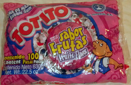 Totito Sabor Frutas Goma De Mascar Chicles Fruit Flavored Bubble Gum 100 Pcs - £10.98 GBP