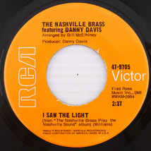 Nashville Brass - I Saw The Light / Maiden&#39;s Prayer - 1969 45 rpm Record 47-9705 - $8.88