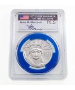 2022 P $100 Platine Statue Of Liberty Fdoi Mint Graveur Série PCGS MS70 - $3,188.53 CAD