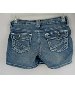 Ana Women&#39;s Embroidered Whiskered Distressed Mid Rise Booty Shorts Size 6 - $279.34 MXN