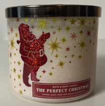 Bath &amp; Body Works &quot;The Perfect Christmas&quot; (Santa)3-Wick Candle - £18.45 GBP
