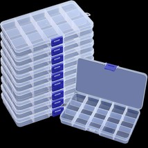 10 Packs 15 Grids Bead Organizer Containers Storage Plastic Jewelry Box ... - £22.36 GBP