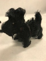 Old Steiff ? Back  Schnauzer Dog back moves wood legs harness AS IS - £80.01 GBP