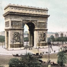 1909 Place de l&#39;Étoile Place Charles de Gaulle Arc de Triomphe Postcard - £11.00 GBP