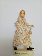 Felicity American Girl Figurine 1774 Pleasant Company Resin 6&quot; Doll NO BOX - £14.09 GBP