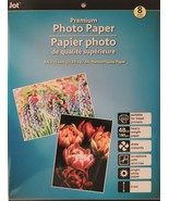 Premium Glossy Photo Paper for InkJet Printers 8.5 &quot;x11&quot;, 8 Sheets/Pk - £2.36 GBP