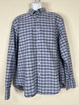 J Crew Flex Oxford Gray Windowpane Check Shirt Button Up Long Sleeve Men... - £10.43 GBP