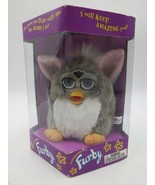 ORIGINAL 1998 ELECTRONIC MODEL 70-800 FURBY Gray/Tan GRAY EYES BOX Vintage - $147.51