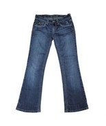Mek Denim Avondale Bootcut Jeans Womens Size 25 Low Rise Blue Dark Wash - £13.22 GBP