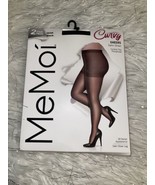 MeMoi Silky Sheer Curvy Control Top Pantyhose  2 Pair  3X / 4X black - $287.84 MXN