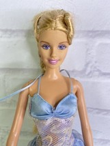 Vintage 1999 Mattel Barbie Doll With Dress Blonde Hair Blue Eyes FLAWED - £10.95 GBP