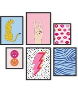 Haus And Hues Preppy Pictures For Wall - Pink Posters For Room, Unframed - £26.93 GBP