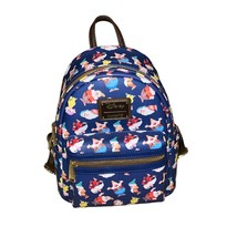 Disney Princess Seven Dwarfs Snow White Theme Loungefly Backpack NWT - £56.71 GBP