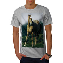 Wellcoda Wild Horse Nature Mens T-shirt, Stallion Graphic Design Printed Tee - £14.64 GBP+