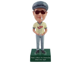 Custom Bobblehead Vintage looking dude wearing v-neck t-shirt and long pants  -  - £69.82 GBP