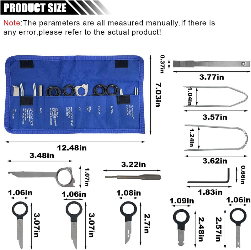 20PCS Car Radio Removal Tool Kit, Professional Tooling Car Audio Stereo CD Playe Item image 2