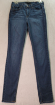 KanCan Jeans Womens Size 27 Blue Denim Rayon Pocket Casual Flat Front Skinny Leg - £12.51 GBP