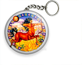 SAGITTARIUS ZODIAC HOROSCOPE ASTRO SIGN HD KEYCHAIN KEY FOB CHAIN RING G... - £11.01 GBP+