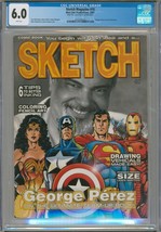 George Perez Collection Copy ~ CGC 6.0 Sketch Magazine #10 Wonder Woman Superman - £77.43 GBP