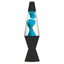 Lava The Original Black Base Lamp with Neon Blue Wax in Clear Liq - $55.44