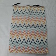 Chevron Travel Shoe Bag Cinch Bag - £5.98 GBP