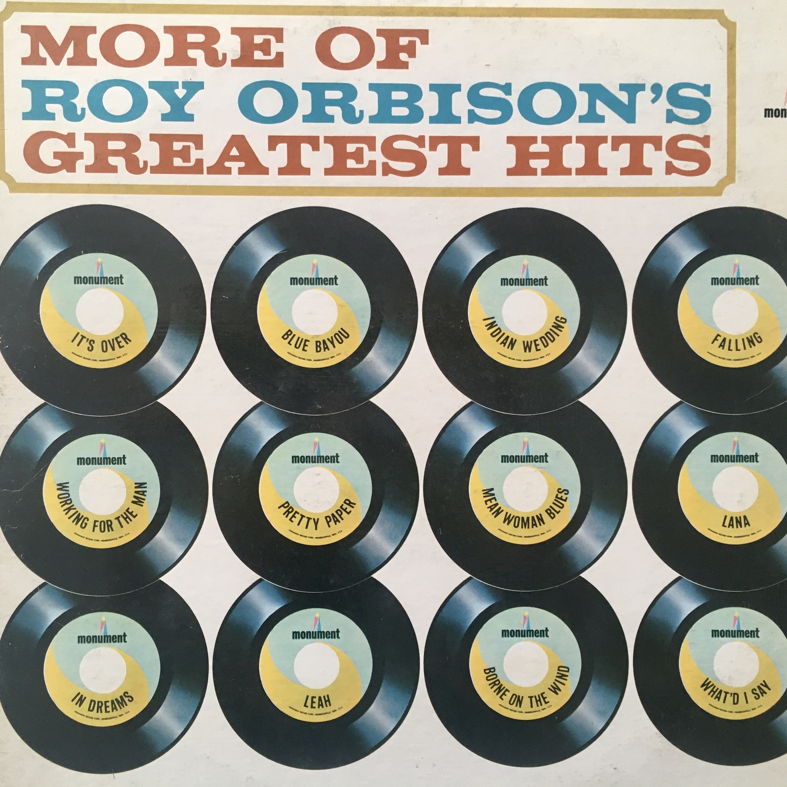 Roy Orbison - More Of Roy Orbison's Greatest Hits LP Vinyl Record Album Item image 7