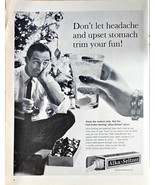 ALKA-SELTZER - Headache - Upset Stomach - 1961 Vintage Print Ad - $234.75 MXN