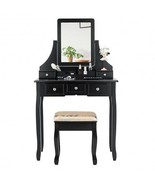 5 Drawers Removable Box Makeup Dressing Vanity Set-Black - Color: Black - $279.97 CAD