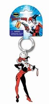 DC Comics Harley Quinn Figural Soft Touch PVC Key Ring Keychain UNUSED Batman - $7.84