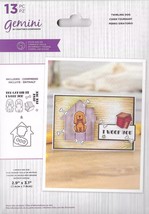 Crafter&#39;s Companion. Gemini. Twirling Dog Stamp &amp; Die Set. Die Cutting C... - $9.38