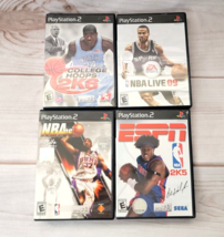 Lot of 4 PlayStation 2 PS2 Basketball Games College Hoops 2K6 ESPN Complete - £4.70 GBP