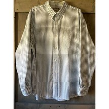 Duluth Trading Wrinklefighter Relaxed Fit Long Sleeve Button Down Shirt Men&#39;s XL - $16.82