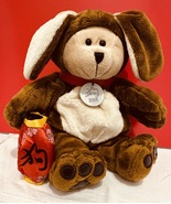 Starbucks Lunar Chinese New Year DOG Zodiac 2006 Bearista Plush Bear BRA... - $90.00