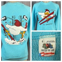 Mammoth Montaña Esquí Todo Quacked Up Mujer Pequeño Sudadera 50/50 Hecho... - $30.91