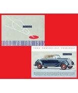 1935 FORD V-8 LIGNE COMPLÈTE VINTAGE COULEUR ORIGINALE BROCHURE DE VENTE... - $47.25