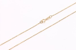  18k gold light weight BEADS necklace from Singapore 16&quot; B5 - £111.71 GBP