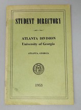1953 Advertisements University of Georgia Student Directory Atlanta Division - £12.74 GBP
