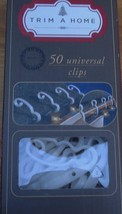 Trim A Home 50 Count Univeral Light Clips - Brand New Package - Durable Plastic - $6.92