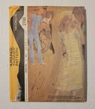1971 Vintage MCCALL&#39;S Pattern 2788 Misses&#39; Dress Tunic Pants Size 16 Bus... - $14.99