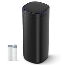 Black Motion Sensor Stainless Steel 13 gallon Trash Can with Ozone Button - $4,335.80 MXN