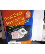 Dual Deck Revolving Card Holder 360 Degree Revolving Holder Playing Card... - $17.52 CAD