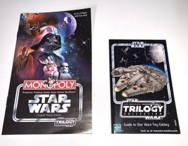 Star Wars Trilogy Edition Monopoly 2004 Manuals Only - £7.66 GBP