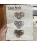 Cross Stitch &amp; Country Crafts Button Fancy 054791 Hearts - $4.95