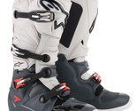 Alpinestars Tech 7 Dark Gray Light Gray Red MX ATV Mens Adult Boots Moto... - £351.67 GBP