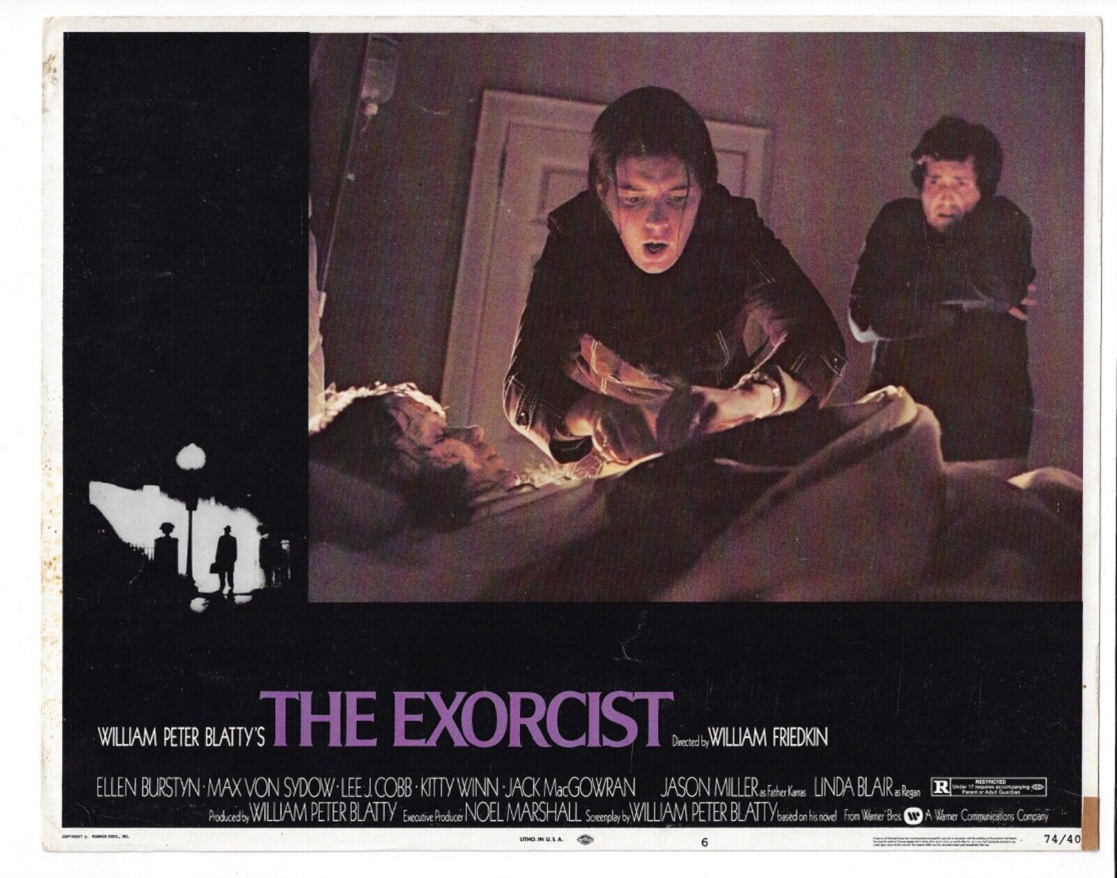 *William Friedkin&#39;s THE EXORCIST (1974) Group of 3 Lobby Cards Linda Blair - $95.00