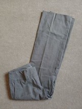 Ann Taylor Curvy Fit Dress Pants Womens Size 0 Petite Gray Patterned Flared Leg - £18.77 GBP